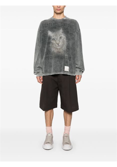 bleached l/s tee man black MAISON MIHARA YASUHIRO | A14LT621BLACK